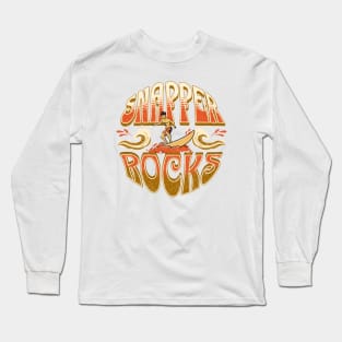 Snapper Rocks, Queensland Australia Distressed Vintage Graphic Long Sleeve T-Shirt